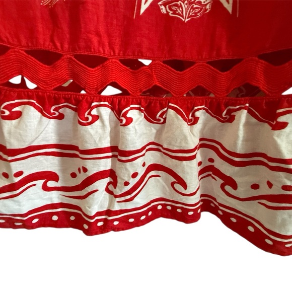 NWT Farm Rio “Majestic Coconut Tree” Red Maxi Dress in size XL 🌴❤️ - Picture 3 of 8